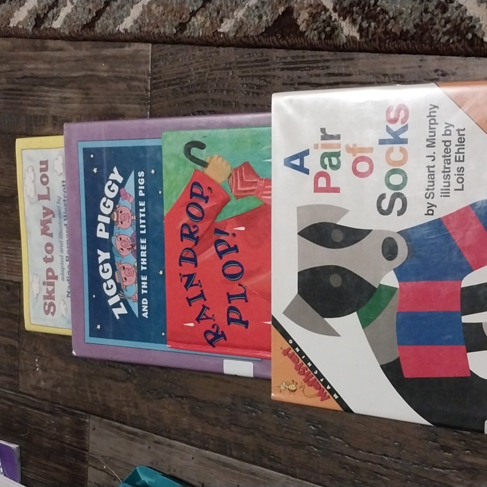 4 hard cover books